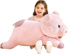 IKASA Giant Pig Stuffed Animal Plush Toy 30" Large Gift for Kids Girls Boys