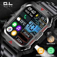 Nuovo orologio sportivo intelligente Bluetooth Talk LED Torcia mult