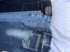 Boys Size 12 Used Lot Of Jeans. Wrangler Classic Boot. B. Tuff . Straight Husky