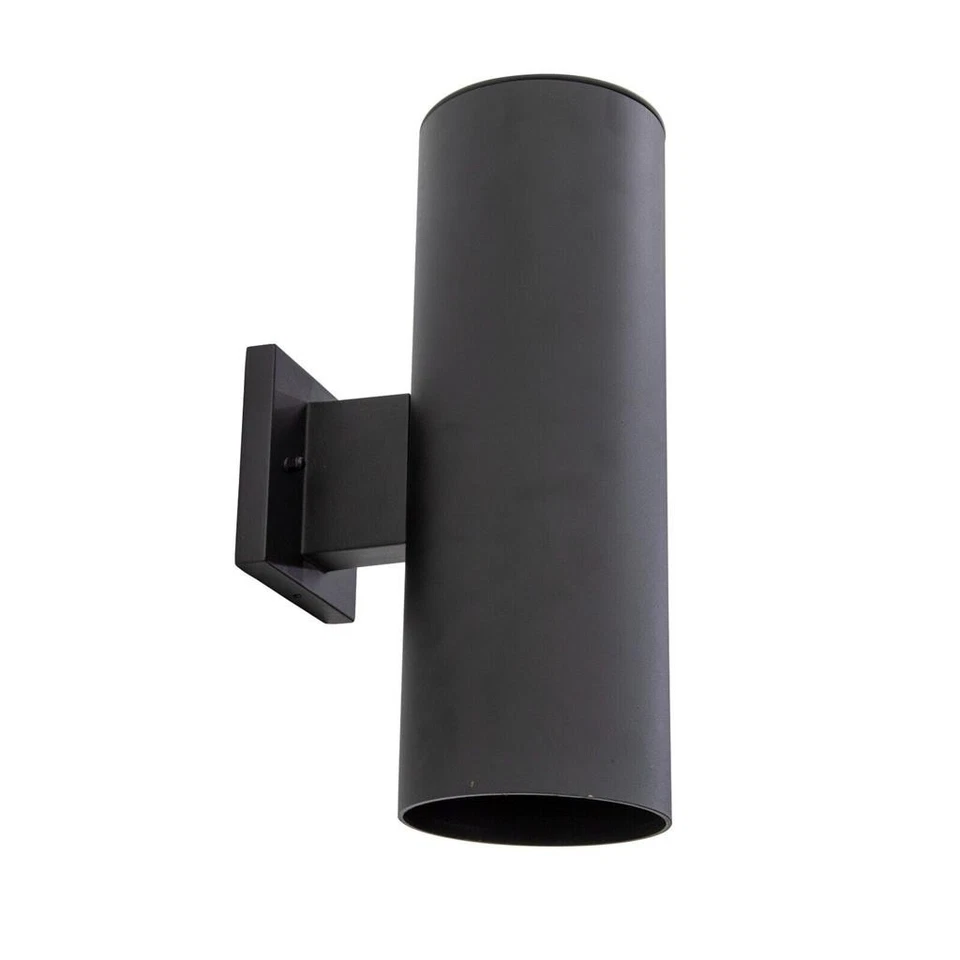 YHD Accesorio Exterior 2 Luces Metal Mate Negro Moderno Iluminación Exterior Foto 2 de 4