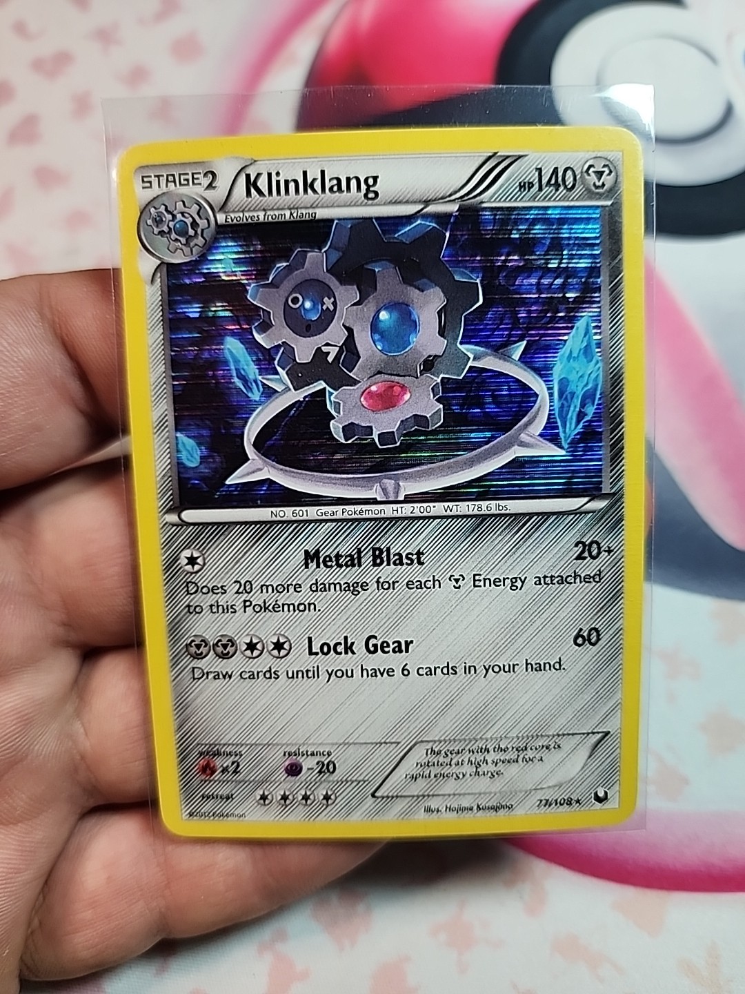 Klinklang Holo Rare Dark Explorers 77/108 NM