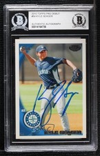 BAS 2010 Topps Pro Debut Kyle Seager #54 BGS Authentic Auto ow6