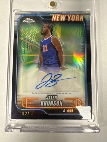 New ListingJalen Brunson Topps Chrome auto /10