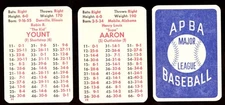 1975 APBA Original Season w/ EX Players - MILWAUKEE BREWERS Team Set