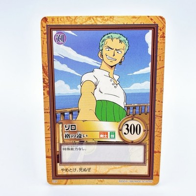 One Piece Roronoa Zoro Carddass Hyper Battle Card C06 1999 Bandai Japan Vintage