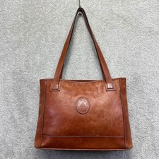 Raffaello Firenze Tote Bag Genuine Leather Arte Fiorentina Florence Italy Made
