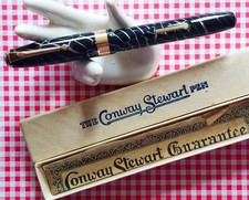 "CONWAY STEWART 60 EXECUTIVE"   CRACKED ICE - DURO / BOXED / SERVICED - A BEAUTY