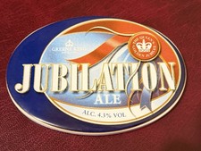 Ceramic Beer Pump Clip For Jubilation Ale Breweriana Man Cave Home Bar