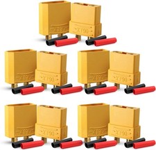 MADCATZ 5 Pairs XT90 Connectors with Heat Shrink Tubing XT90, 5