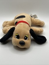 Vintage Pound Puppies 8" Newborn Furries Dog Brown Black Spots Tonka 1986