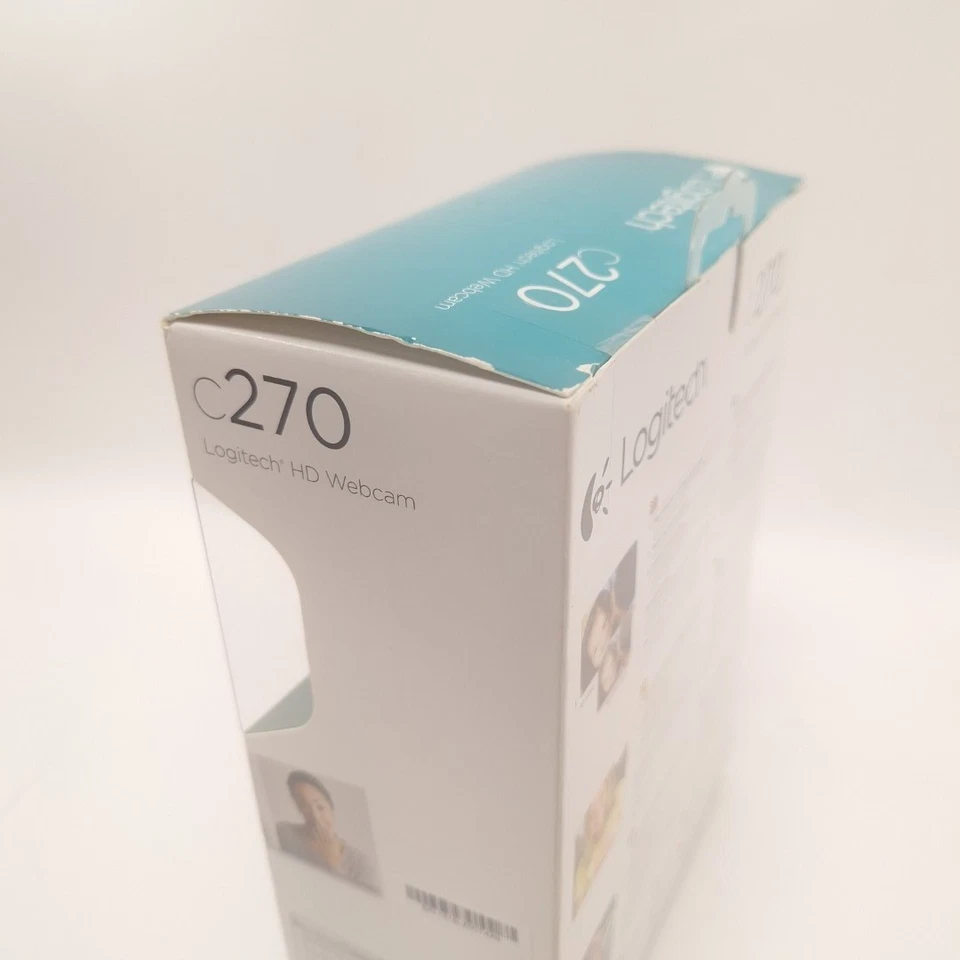 Logitech C270 HD Webcam Black USB For Mac and PC Original Box Untested - Image 2 of 4