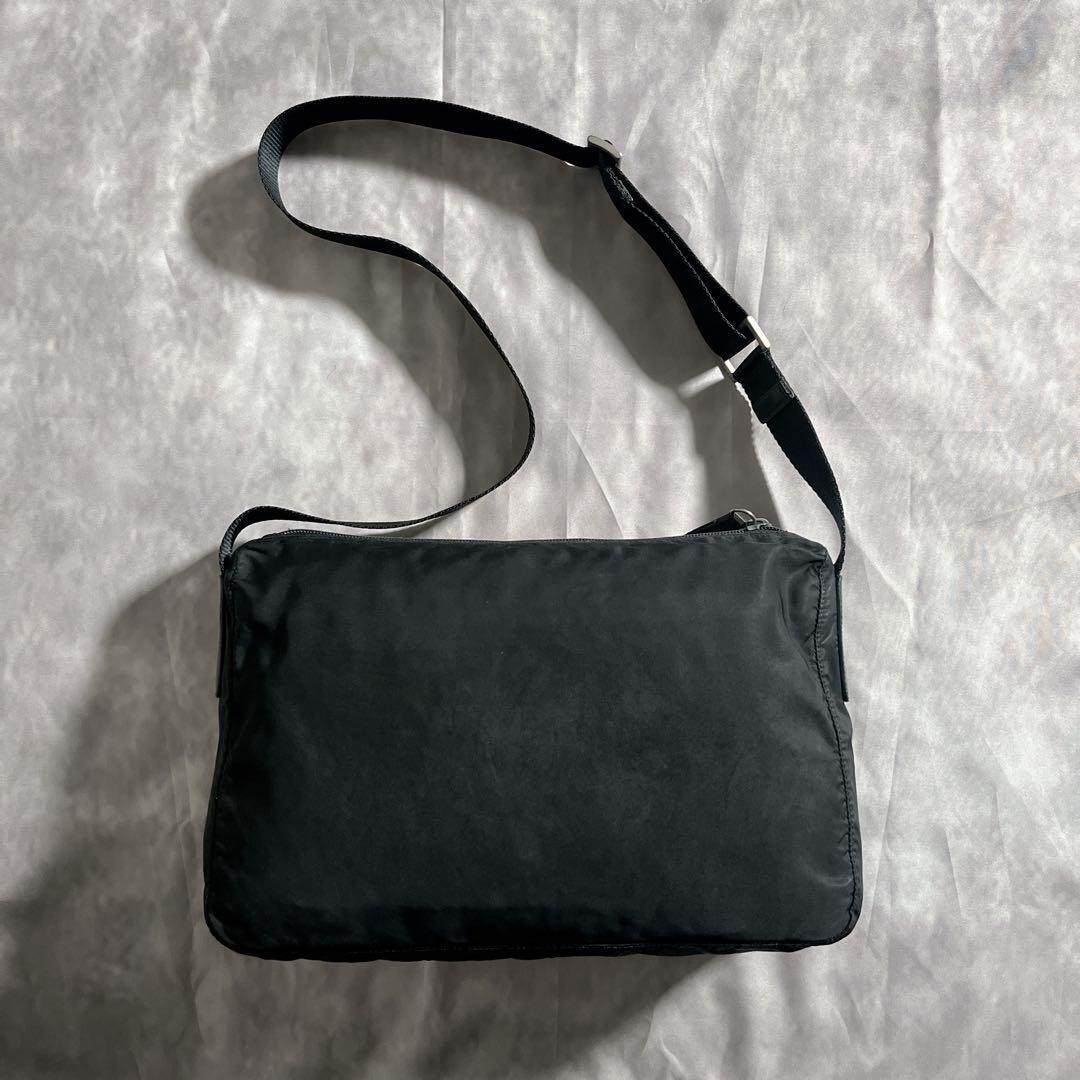 Prada Camera Bag Black Nylon Shoulder Vintage Authentic thumbnail 8