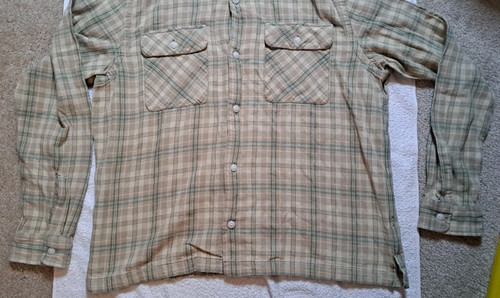 Ralph Lauren Double RL LS grün & hellbraun kariertes Hemd mit Knopfleiste Größe XL RRL Flanell - Bild 2 von 9