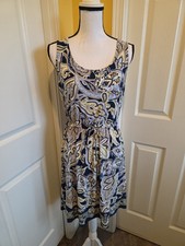 INC MULTICOLORED SLEEVELESS DRESS, SIZE M