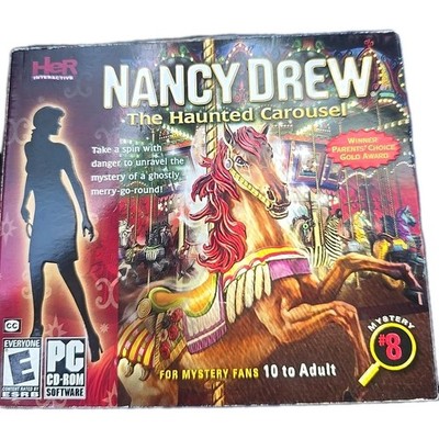 Nancy Drew #8: The Haunted Carousel (PC CD-ROM, 2003, Her Interactive) - VG!