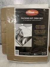 Moving Dish Packing Kit Fits 1.5 Heavy Duty Small Box 24 Pouches Divider Lot/2