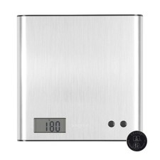 Salter Kitchen Scale Digital Arc Electronic Slim Stainless Steel LCD Display 3KG