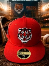 Gorra New Era Detroit Tigers 2018 práctica de bateo ProLight en el campo 59FIFTY 7 1/2