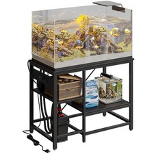 Bestier 40-50 Gallon Fish Tank Stand with Power Outlet, 36x19 Metal Aquarium