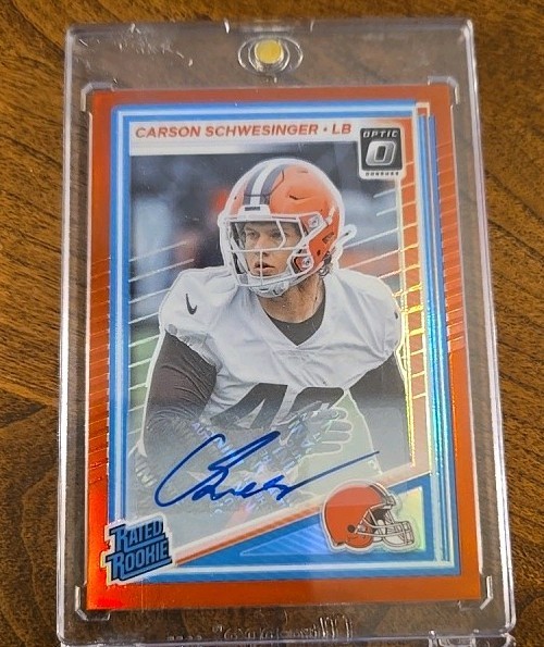 2025 Donruss Optic Carson Schwesinger Auto /99