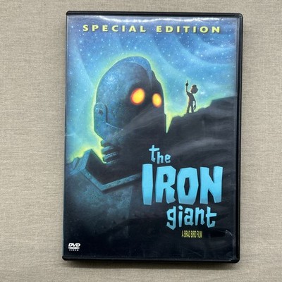 The Iron Giant (DVD 1999) Hand-Drawn Animation Alien Robot Sci-Fi Aniston Diesel