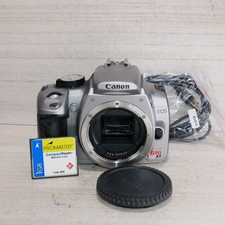 Canon EOS Digital Rebel XT 8MP DSLR Camera body Silver TETSTED W 1gb CF