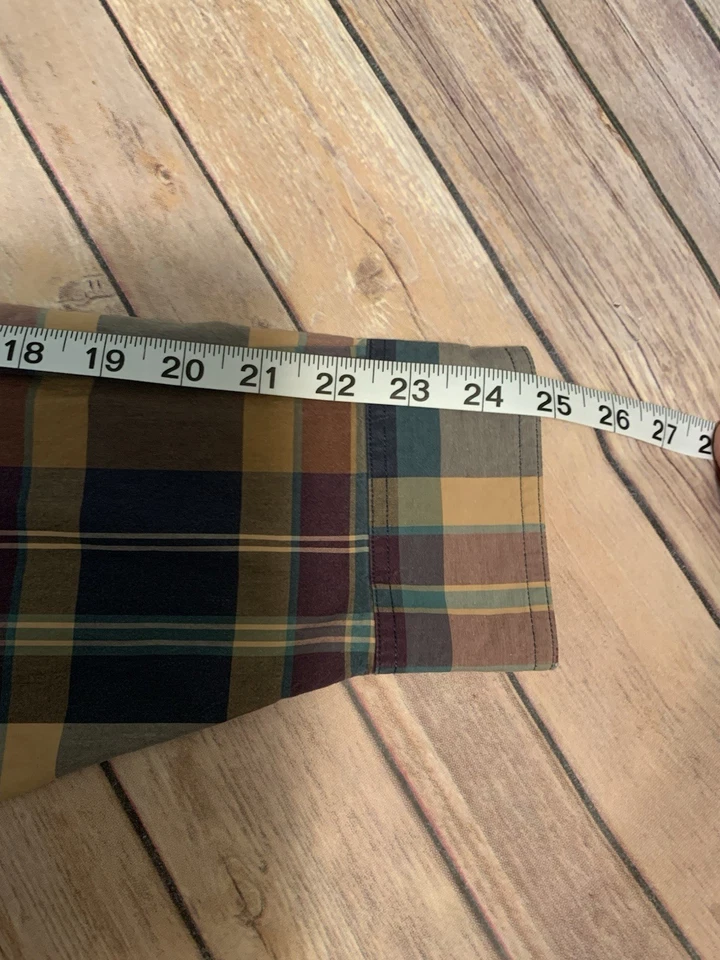 Camisa deportiva Eastern Mountain para hombre talla L a cuadros con botones 100 % algodón Foto 4 de 4