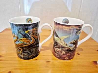 Becher Set Sandwrath Sylvathorn Dragon of The Desert of Doom & Enchanted Forest Neu