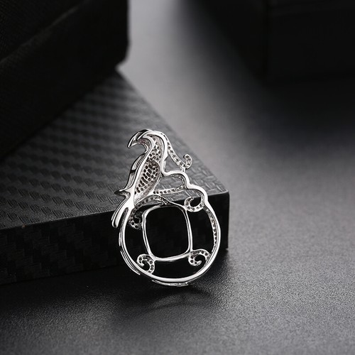 Worth! Sterling Silver 925 Cushion Cut 12x10mm Women's Pendant Diamonds & Ruby - Picture 5 of 6