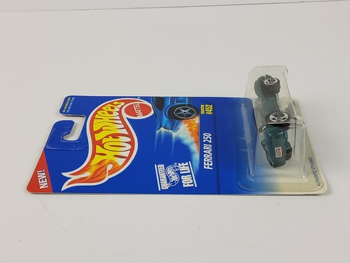 1996 Hot Wheels Ferrari 250 Green 5Dot #452 Diecast Car 12936 Blue Card NEW - Picture 5 of 8