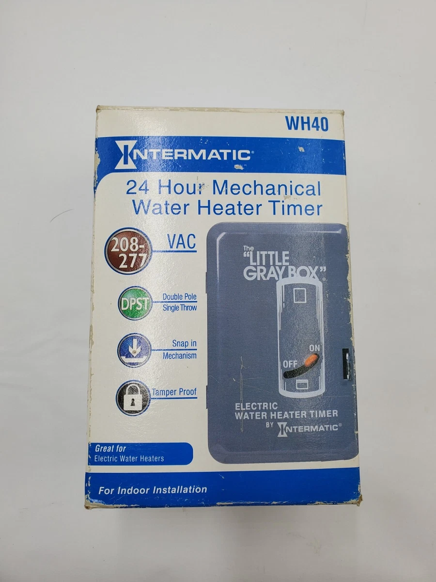 Mechanical Electric Water Heater Timer Switch WH40 Little Gray Box 208-277  VAC | eBay