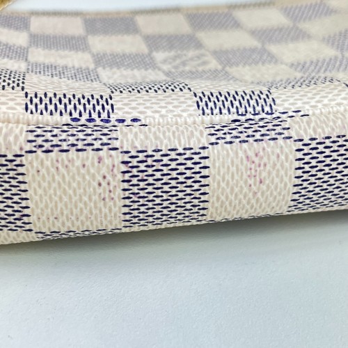 Auth Louis Vuitton Damier Azur Mini Pochette Accessoires Pouch N58010 Used - Picture 5 of 22