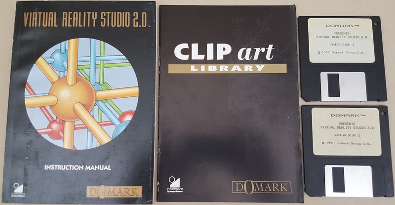 Virtual Reality Studio v2.02 ©1992 Domark Group for Commodore Amiga 3D