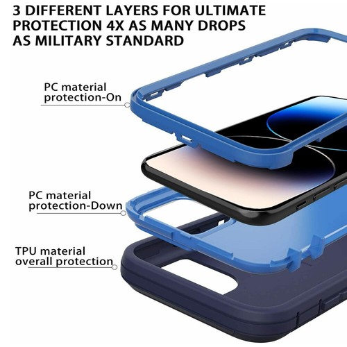 Shockproof Adventure Armor Case For iPhone 14 + Pro Max Plus Hybrid Rugged Cover - Picture 50 of 59