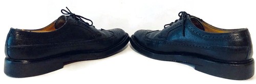 Vintage Florsheim Imperial Blucher Mens Wing Tip Sz 9.0 C Black 92604 - Picture 4 of 9