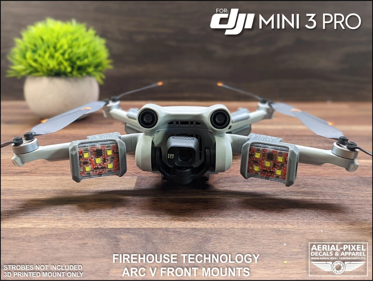 DJI Mavic Mini / Mini 2 Bottom Strobe Light Mount for Flytron Strobon Cree  and Firehouse Technology 