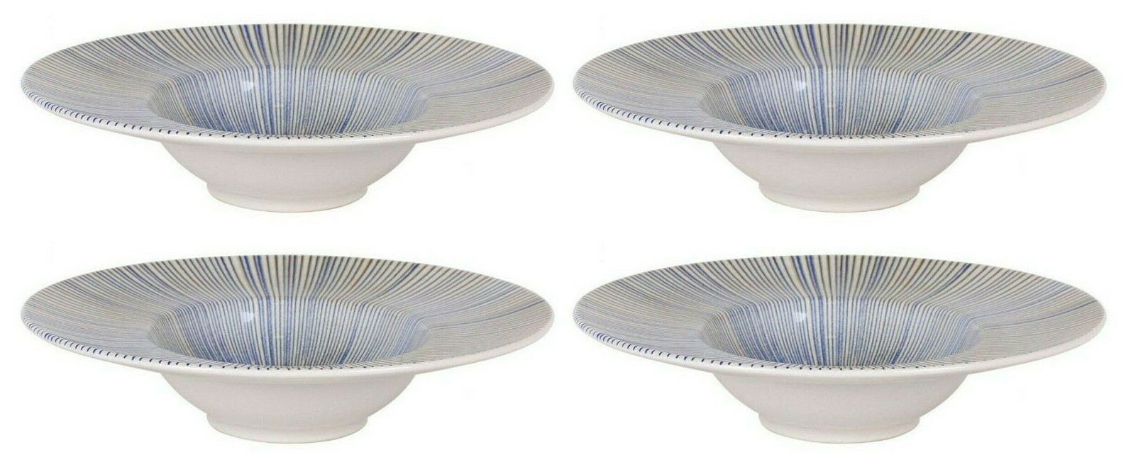 4X IRYS "BARY" porcelain round PASTA RISOTTO plates 28cm eBay