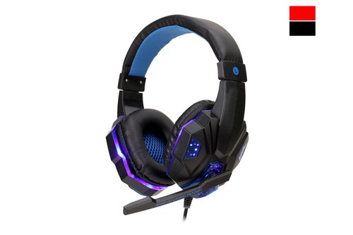 Cuffie gaming con filo LED RGB microfono omnidirezionale console computer  GM302 | eBay