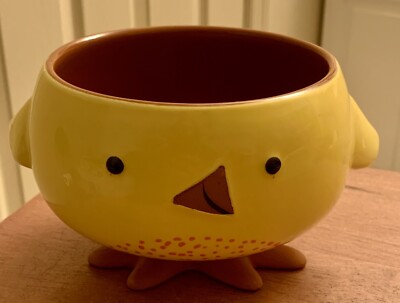 Hallmark Inspirations Spring Easter Chick Footed Candy Serving Dish Bowl Planter