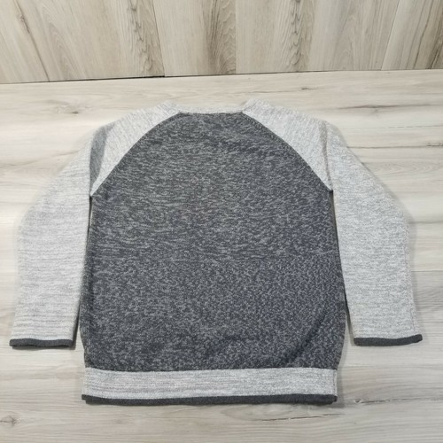 Standard Blues Long sleeve Sweater Boys Large Gray Henley Two Tone Thermal - Picture 3 of 11
