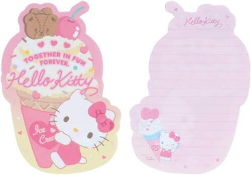 Hello Kitty Letter Set Sanrio Ice Cream Party Series (1 set) - Picture 3 of 5