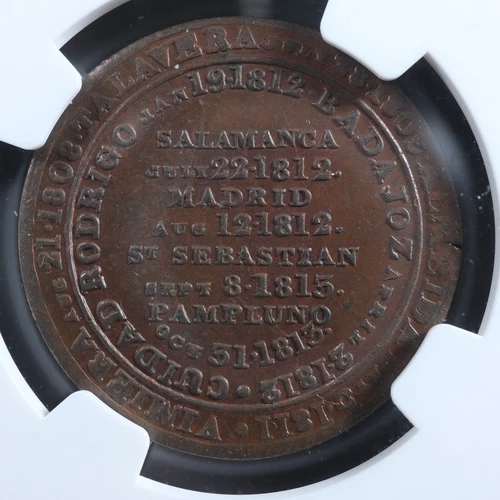 WE-11D2 NGC MS-64 Wellington St. Sebastian Pampluno token Canada Breton 988