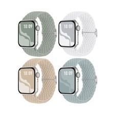 Braided Stretchy Solo Loop Compatible for Apple Watch Band 38mm 40mm 41mm 42m...