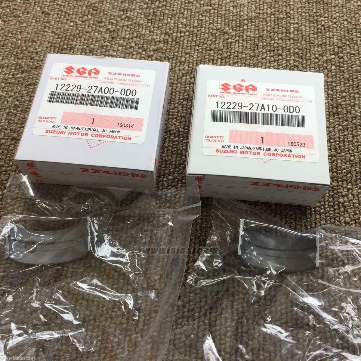 SUZUKI GSX-R750LM GR7AC CRANK BEARING SET YELLOW 12229-27A00-0D0