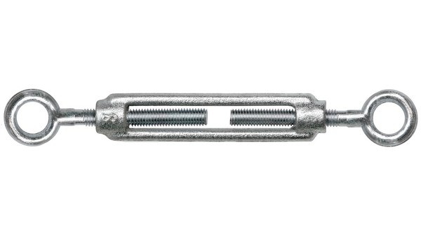 Seilspanner M8 Spannschloss Spannschraube Drahtspanner Draht Verzinkt ÖSe + ÖSe-image