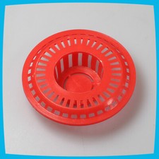 old vintage retro Kitchen Bathroom Sink Plastic Red Strainer