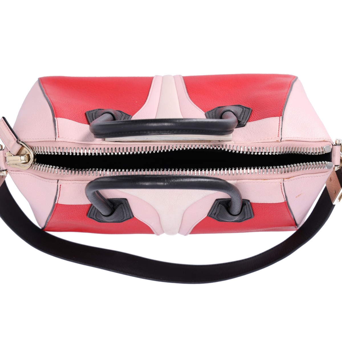 GIVENCHY Antigona Small Satchel Sugar Goatskin Tri-Color Red GIVENCHY Antigona Small Satchel Sugar Goatskin Tri-Color Red