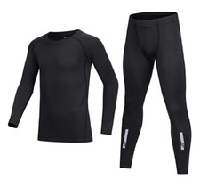 Thermal Base Layer Football Sports Kids 8-9 Top & Bottoms
