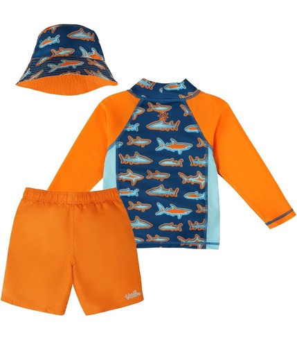 UV Skinz Boys 3 Piece Sun And Swim Set With UPF 50+ Sun Protection - Picture 7 of 15