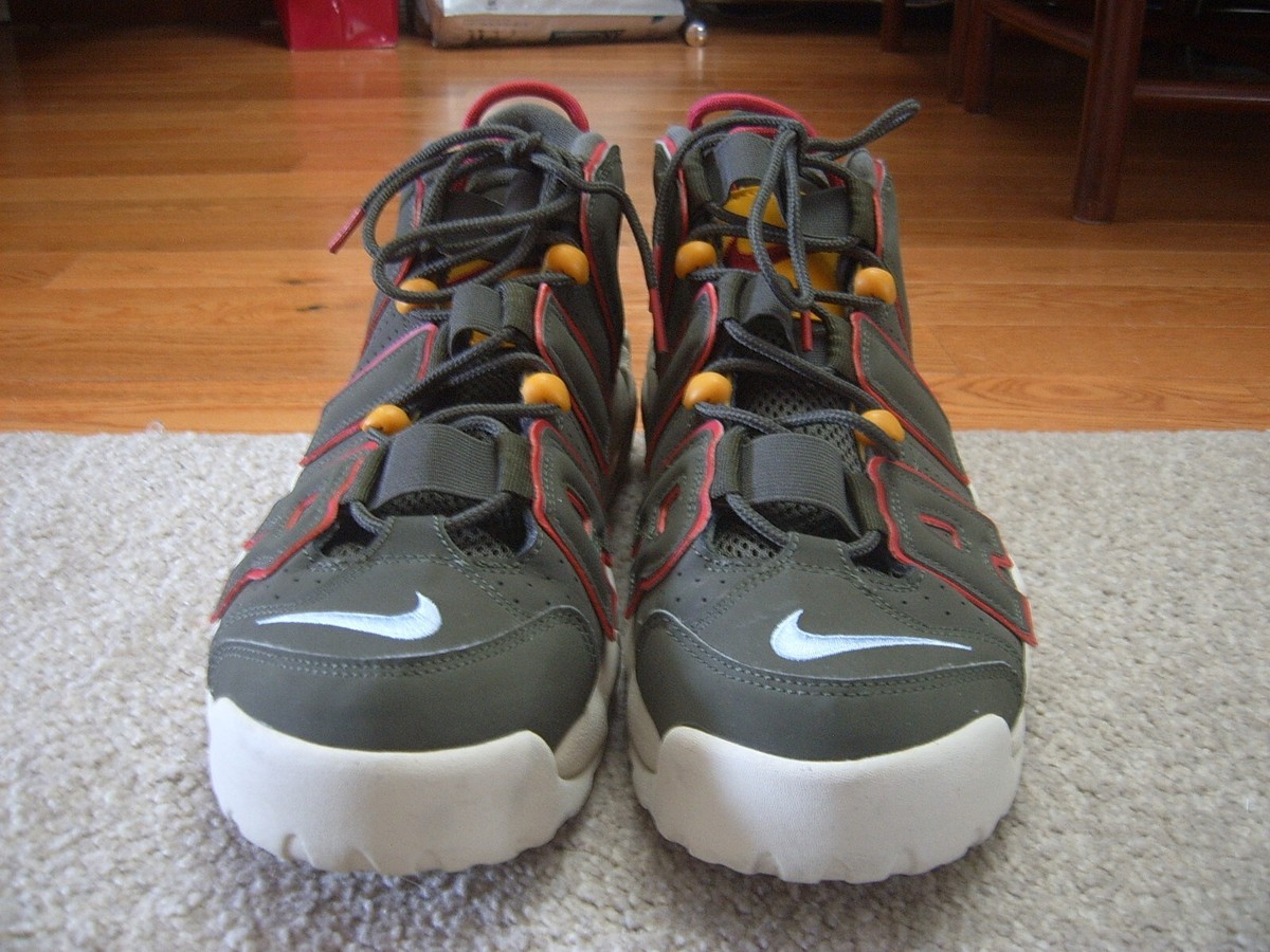 Nike Air More Uptempo Cargo Khaki Men’s Size 12 Nike Air More Uptempo `96 - Cargo Khaki / Black / Pecan  main image 4